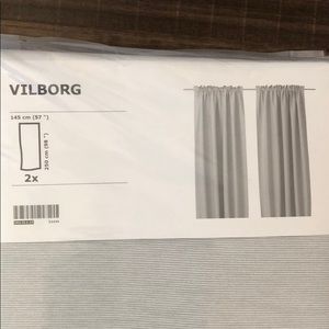 IKEA gray curtains